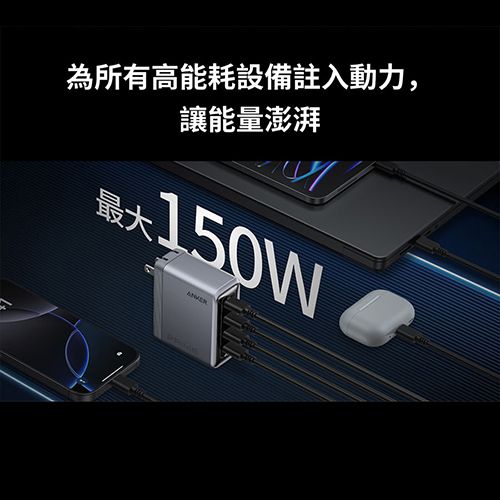 A2659 150W GaN 4孔快充充電器 USB-C