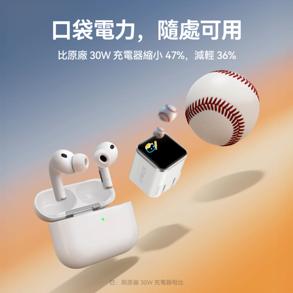 A121D Nano 45W 螢幕充電器-黑